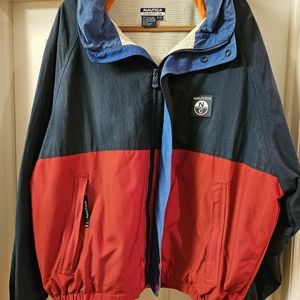 Nautica Competition water resistant XL vintage jacket with hood